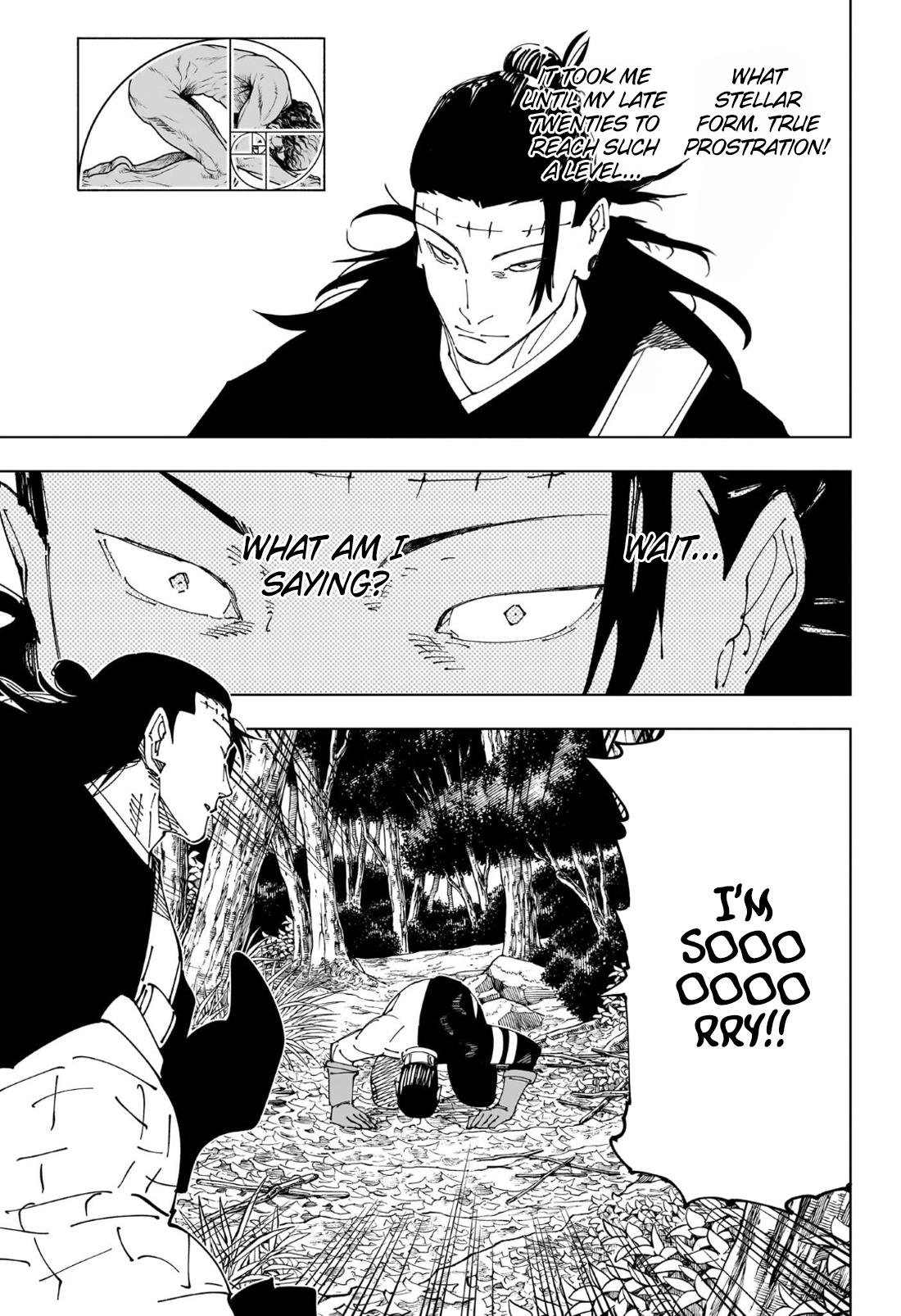 Jujutsu Kaisen Manga Chapter 241 page 18 - Foolish Survivor —Win and Remain—