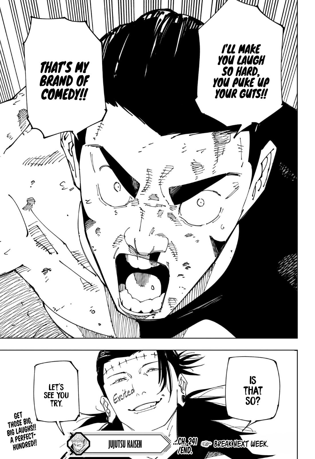 Jujutsu Kaisen Manga Chapter 241 page 20 - Foolish Survivor —Win and Remain—
