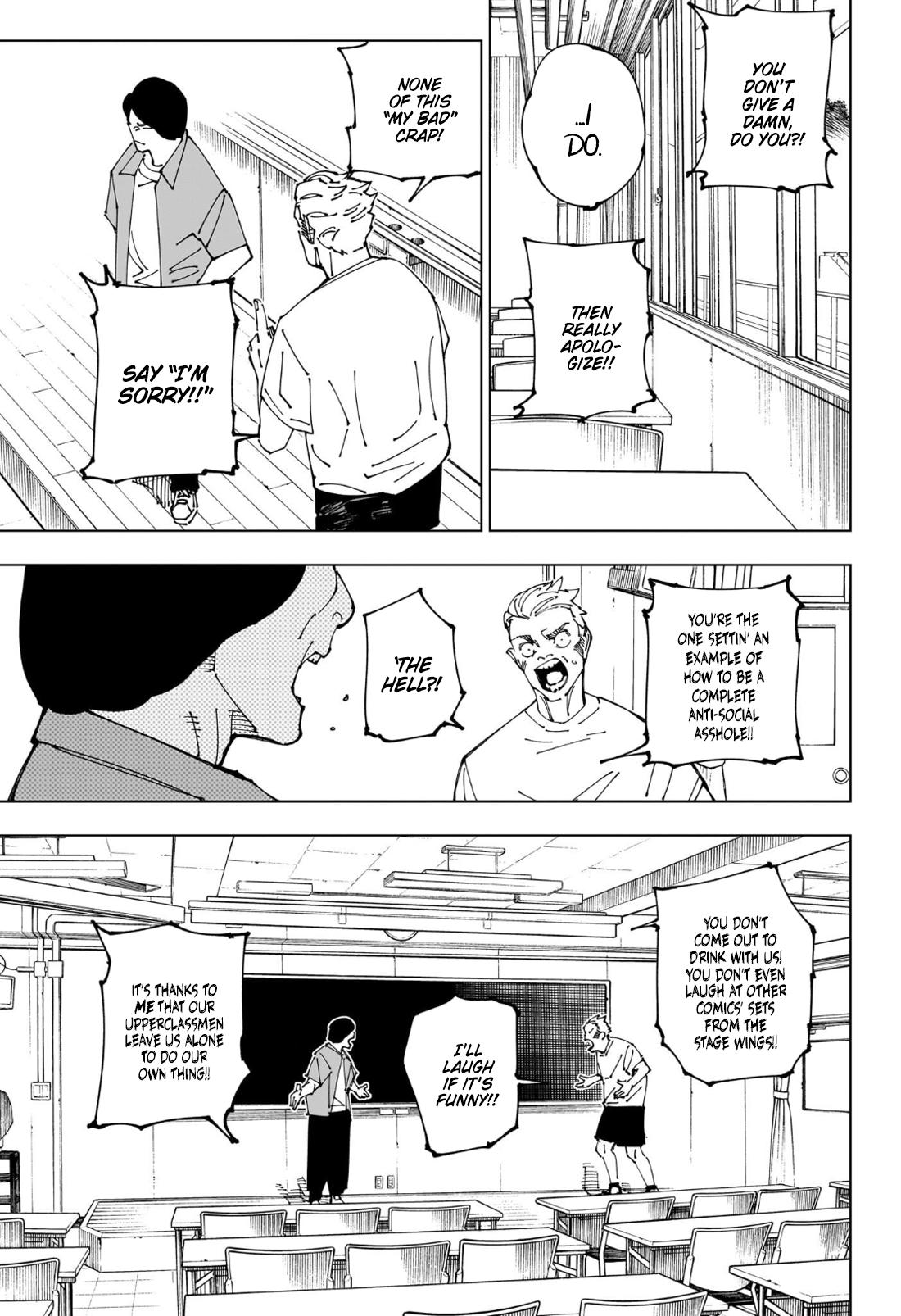 Jujutsu Kaisen Manga Chapter 241 page 4 - Foolish Survivor —Win and Remain—