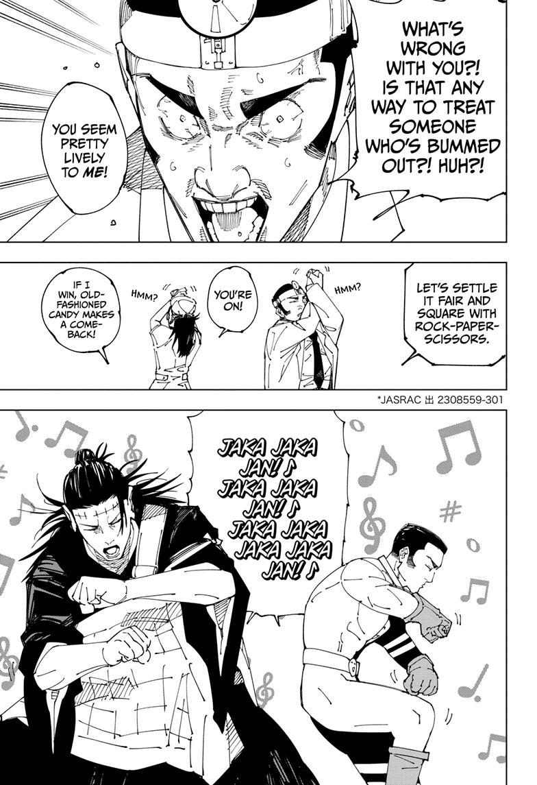 Jujutsu Kaisen Manga Chapter 242 page 7 - Foolish Survivor —Flying High—