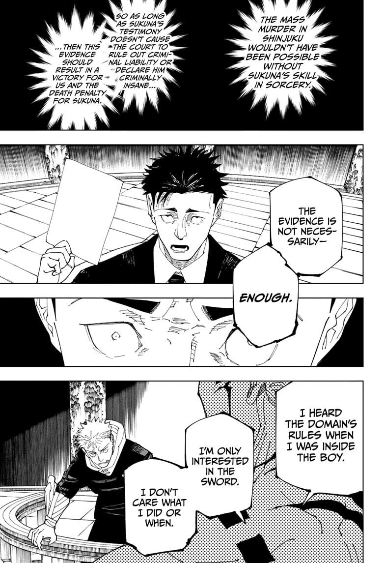 Jujutsu Kaisen Manga Chapter 245 page 13 - Inhuman Makyo Shinjuku Showdown, Part 17