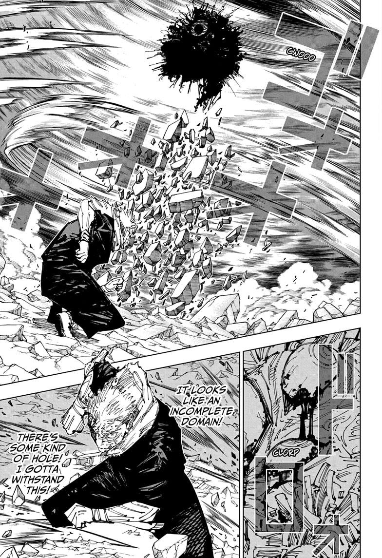 Jujutsu Kaisen Manga Chapter 258 page 9 - Inhuman Makyo Shinjuku Showdown, Part 30