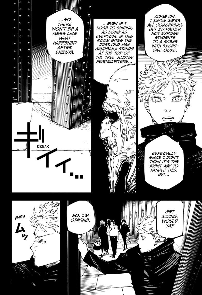 Jujutsu Kaisen Manga Chapter 261 page 10 - Inhuman Makyo Shinjuku Showdown, Part 33