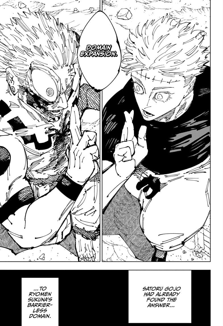 Jujutsu Kaisen Manga Chapter 261 page 15 - Inhuman Makyo Shinjuku Showdown, Part 33