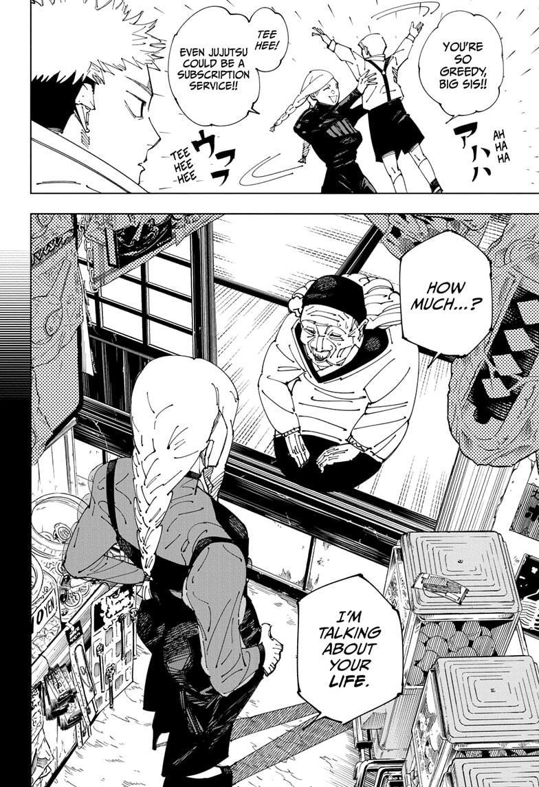 Jujutsu Kaisen Manga Chapter 269 page 16 - Considerations