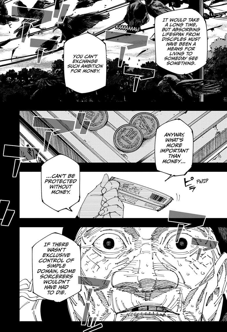 Jujutsu Kaisen Manga Chapter 269 page 18 - Considerations