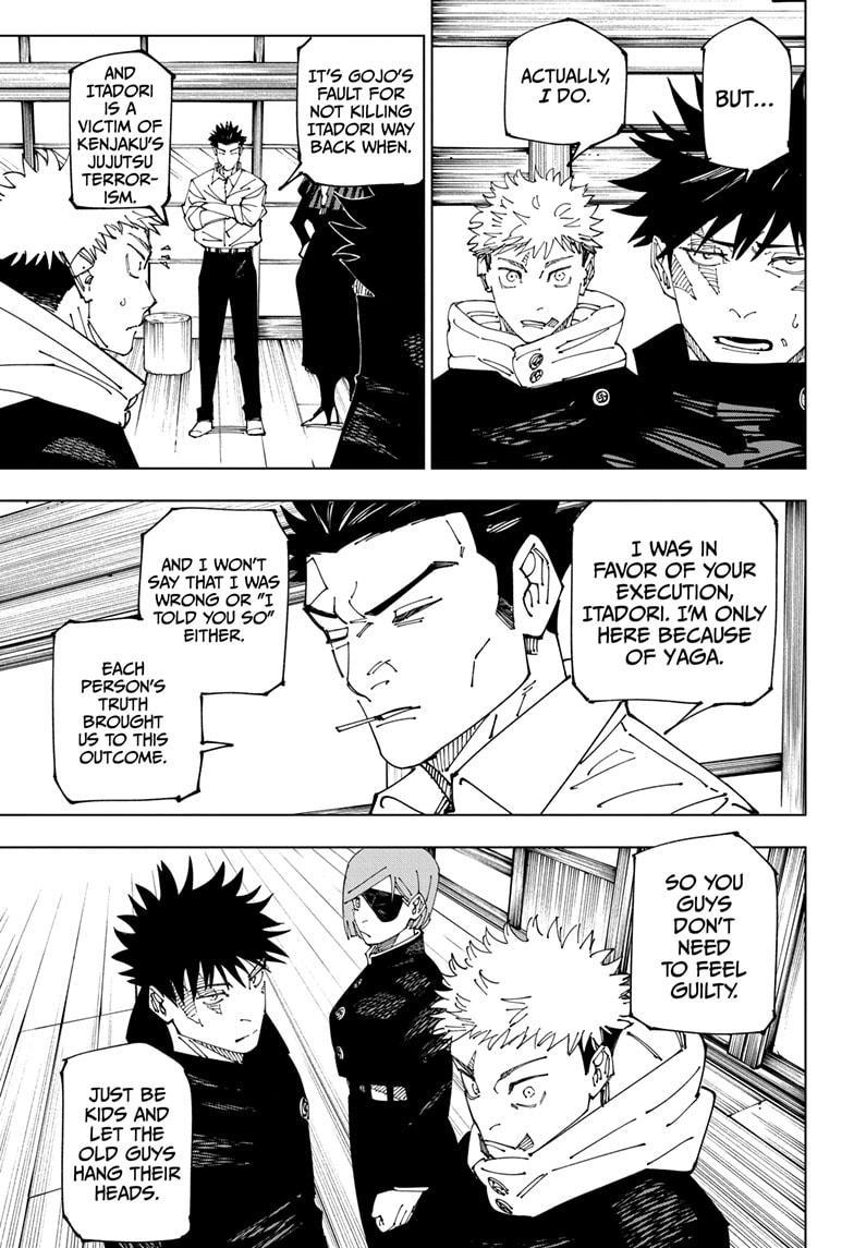 Jujutsu Kaisen Manga Chapter 269 page 3 - Considerations