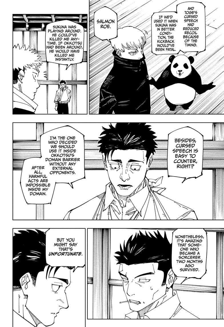 Jujutsu Kaisen Manga Chapter 269 page 6 - Considerations