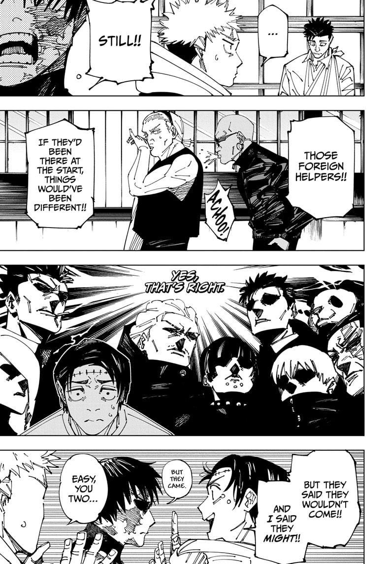 Jujutsu Kaisen Manga Chapter 269 page 7 - Considerations