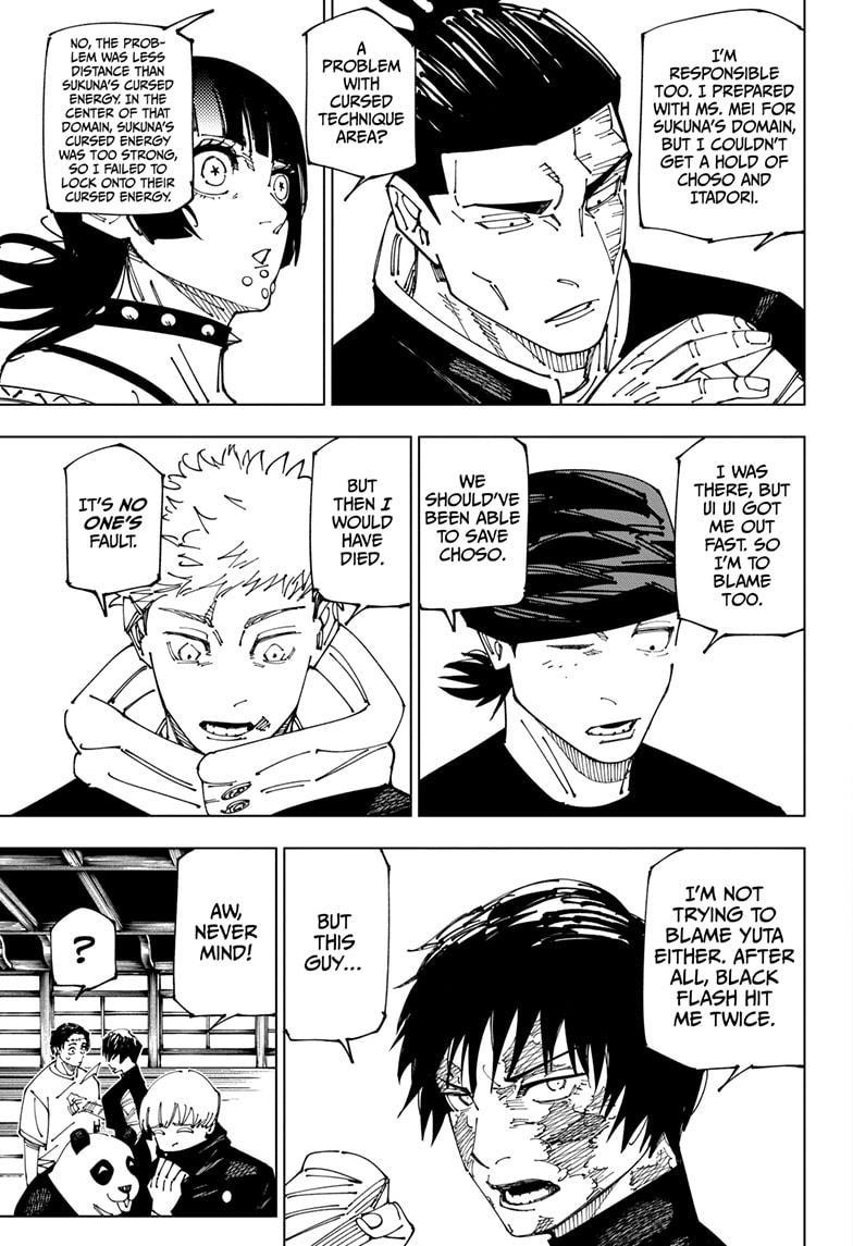 Jujutsu Kaisen Manga Chapter 269 page 9 - Considerations