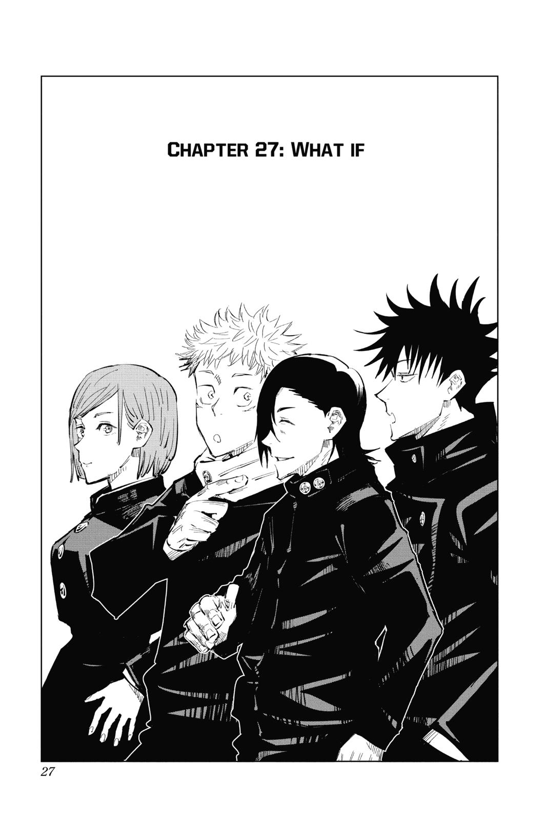 Jujutsu Kaisen Manga Chapter 27 page 1 - What If