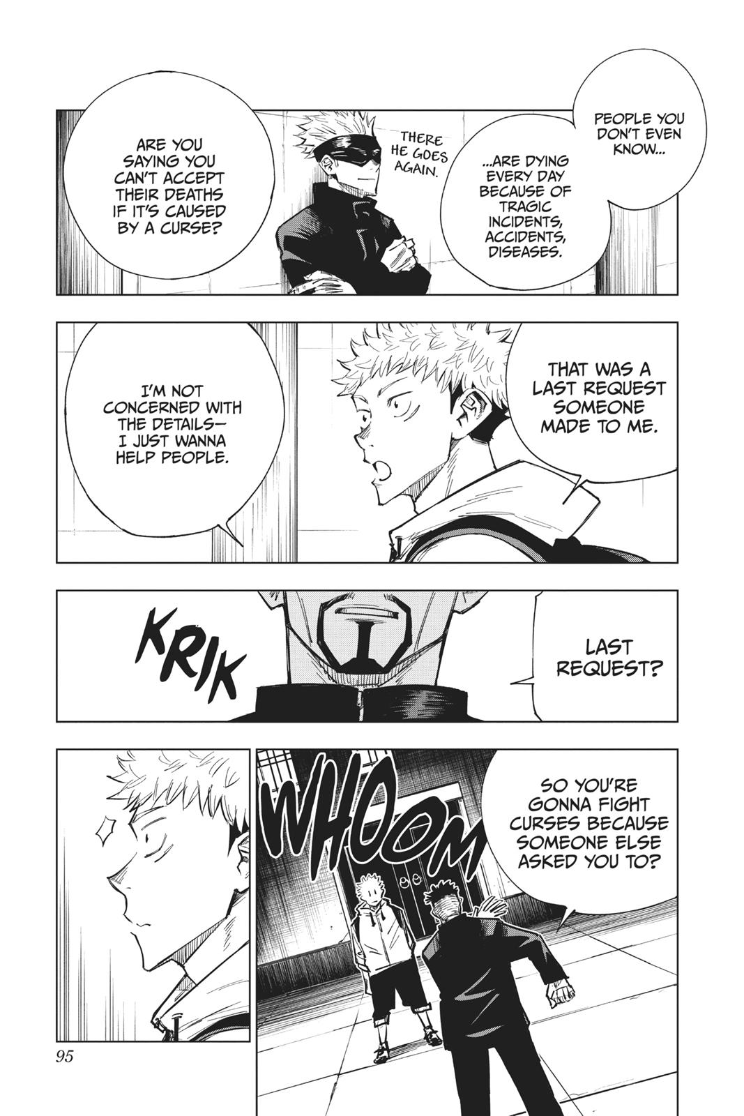 Jujutsu Kaisen Manga Chapter 3 page 8 - For Myself