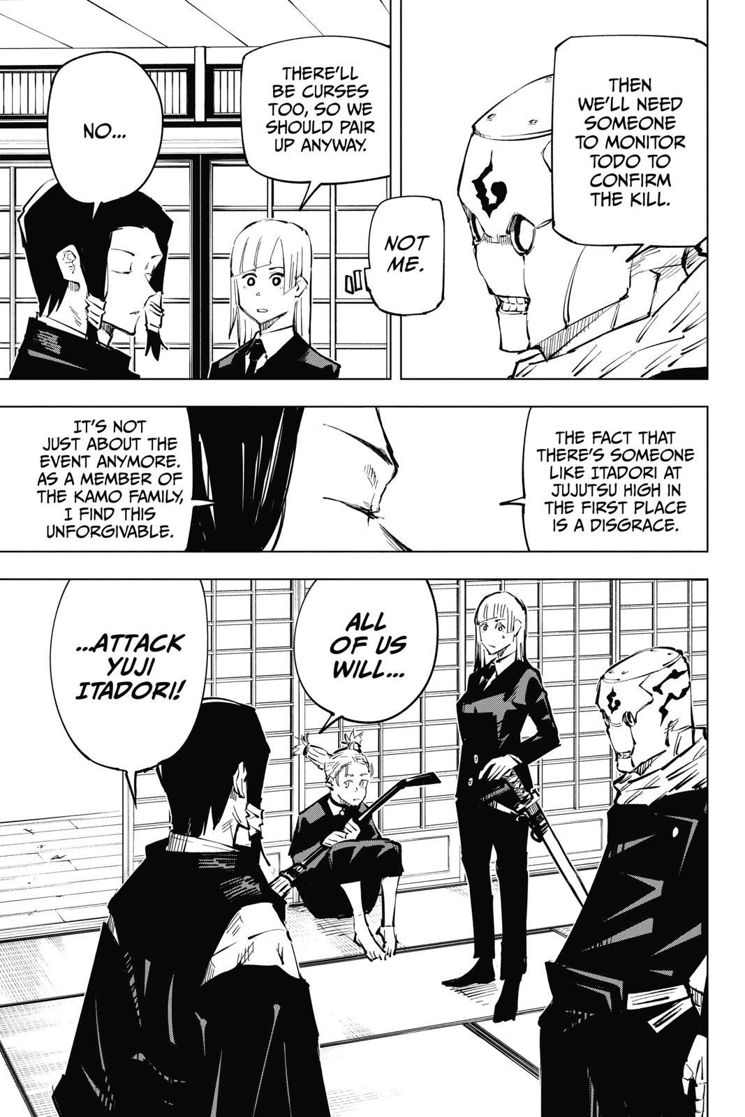Jujutsu Kaisen Manga Chapter 33 page 12 - Kyoto Sister School Goodwill Event - Team Battle, Part 0