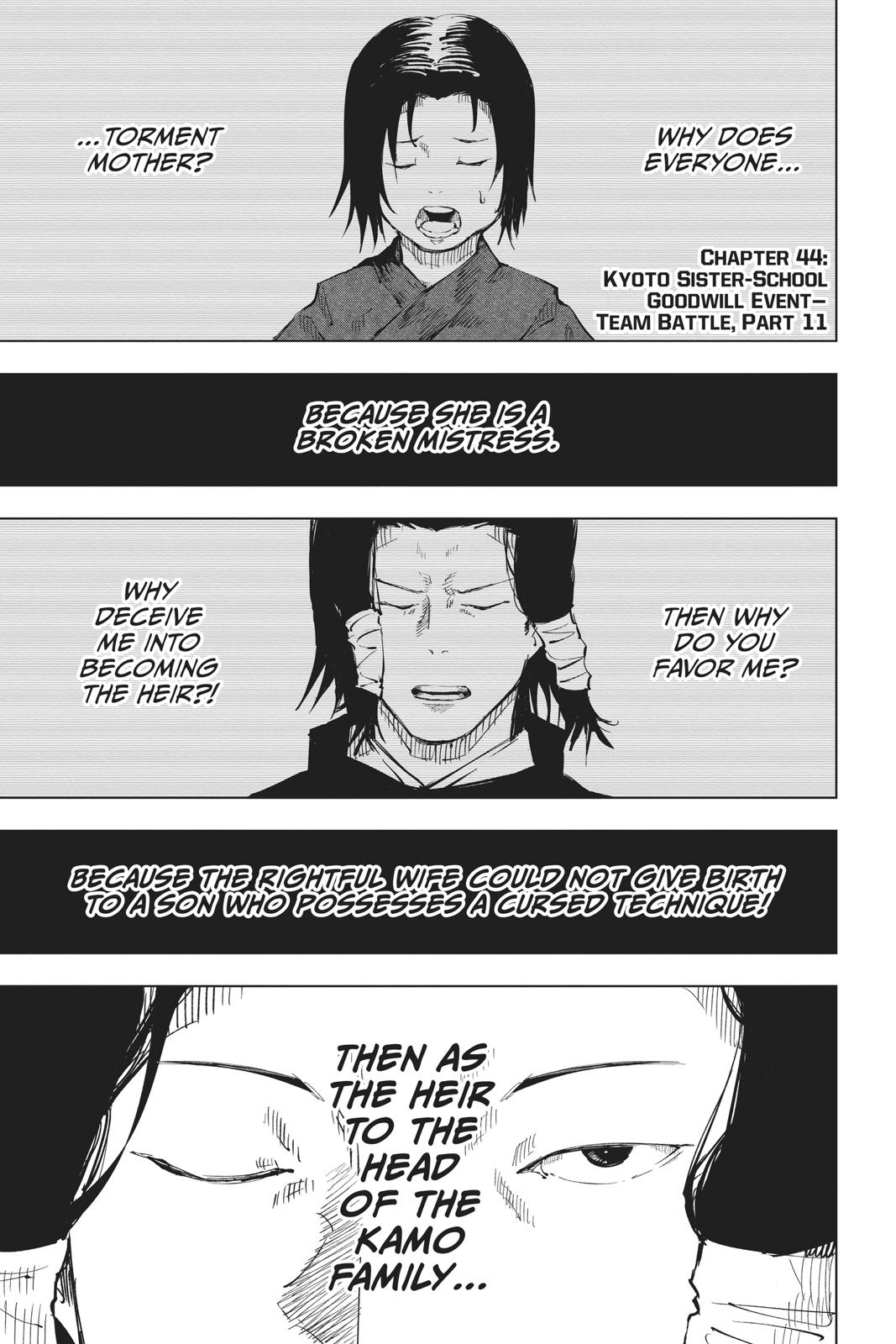 Jujutsu Kaisen Manga Chapter 44 page 7 - Kyoto Sister School Goodwill Event - Team Battle, Part 11