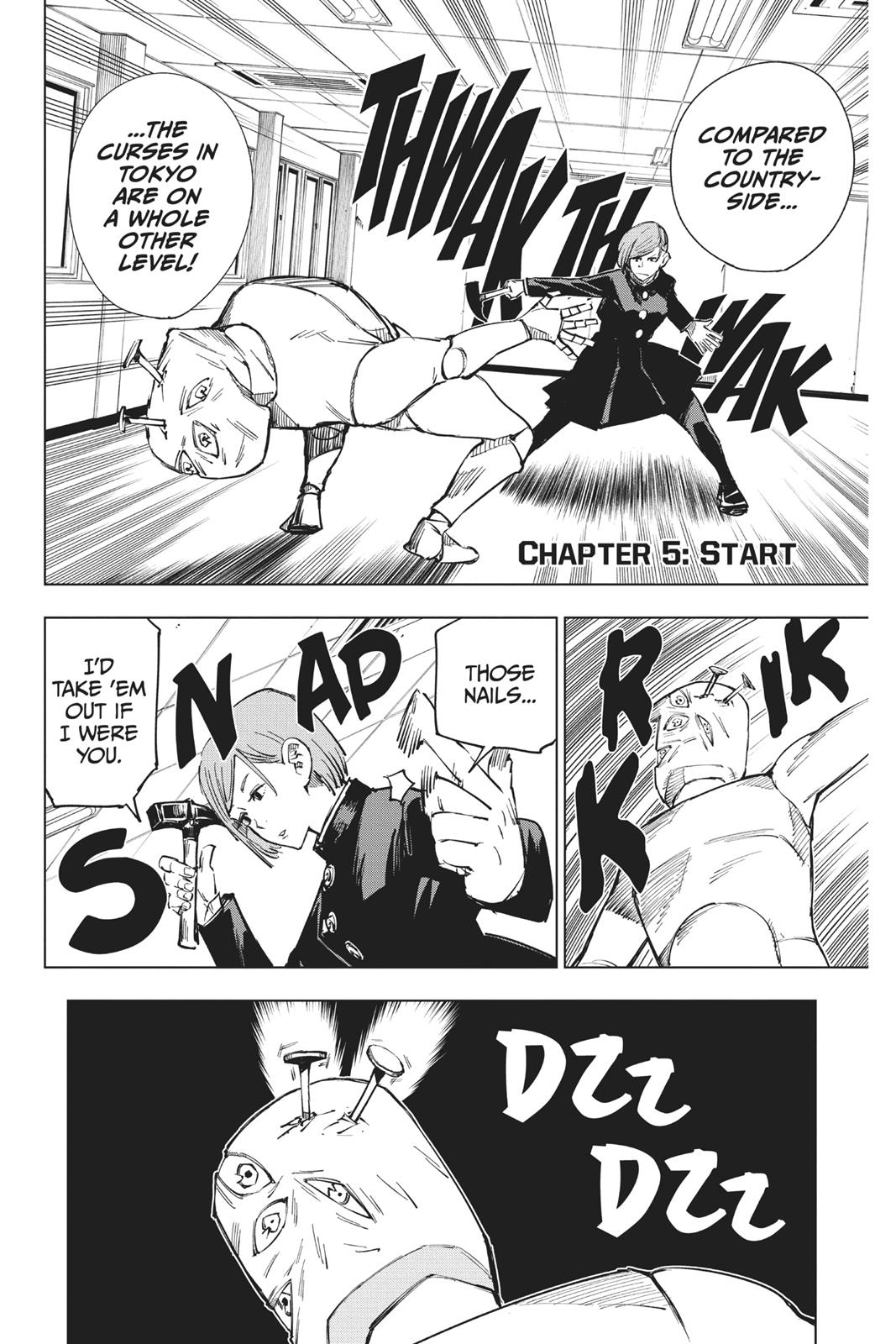 Jujutsu Kaisen Manga Chapter 5 page 1 - Start