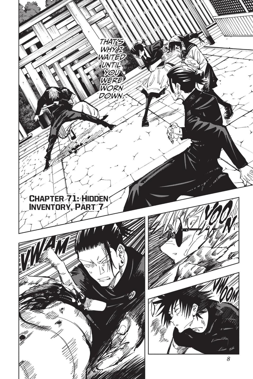 Jujutsu Kaisen Manga Chapter 71 page 8 - Hidden Inventory, Part 7