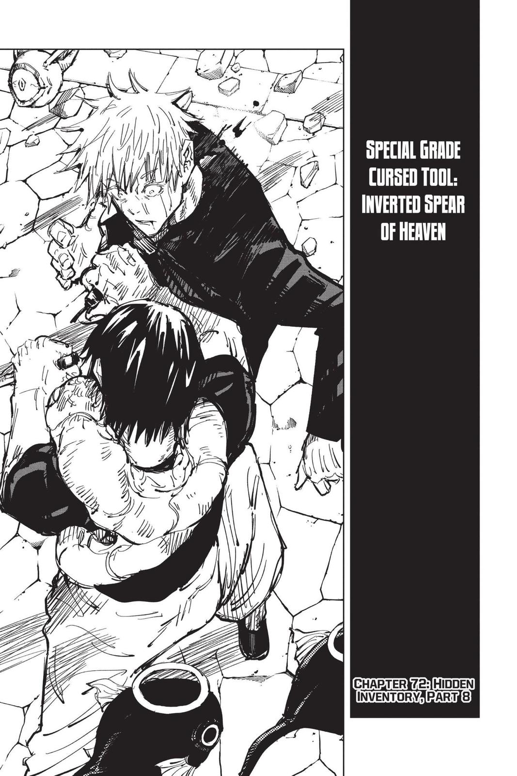 Jujutsu Kaisen Manga Chapter 72 page 1 - Hidden Inventory, Part 8