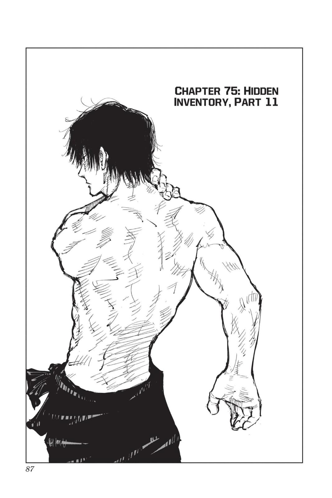 Jujutsu Kaisen Manga Chapter 75 page 1 - Hidden Inventory, Part 11
