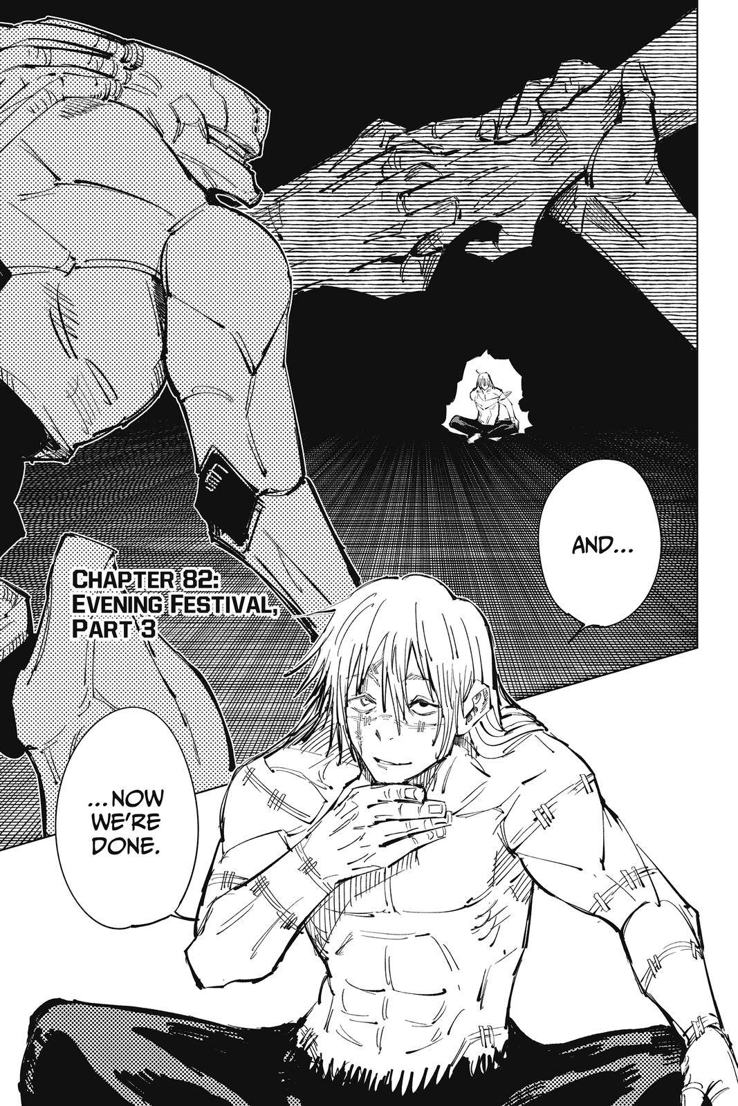 Jujutsu Kaisen Manga Chapter 82 page 1 - Evening Festival, Part 3