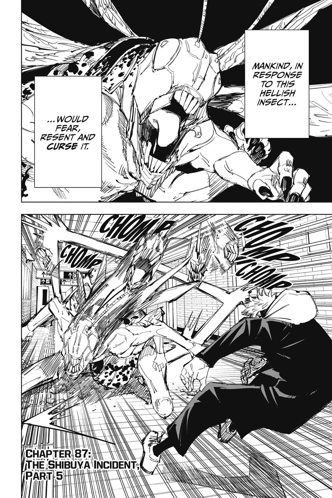 Jujutsu Kaisen Manga Chapter 87 page 2 - The Shibuya Incident, Part 5