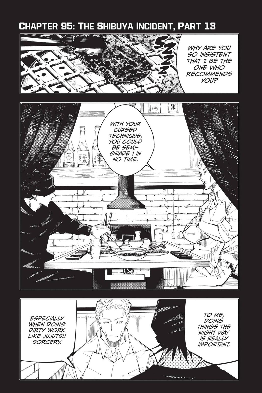Jujutsu Kaisen Manga Chapter 95 page 1 - The Shibuya Incident, Part 13