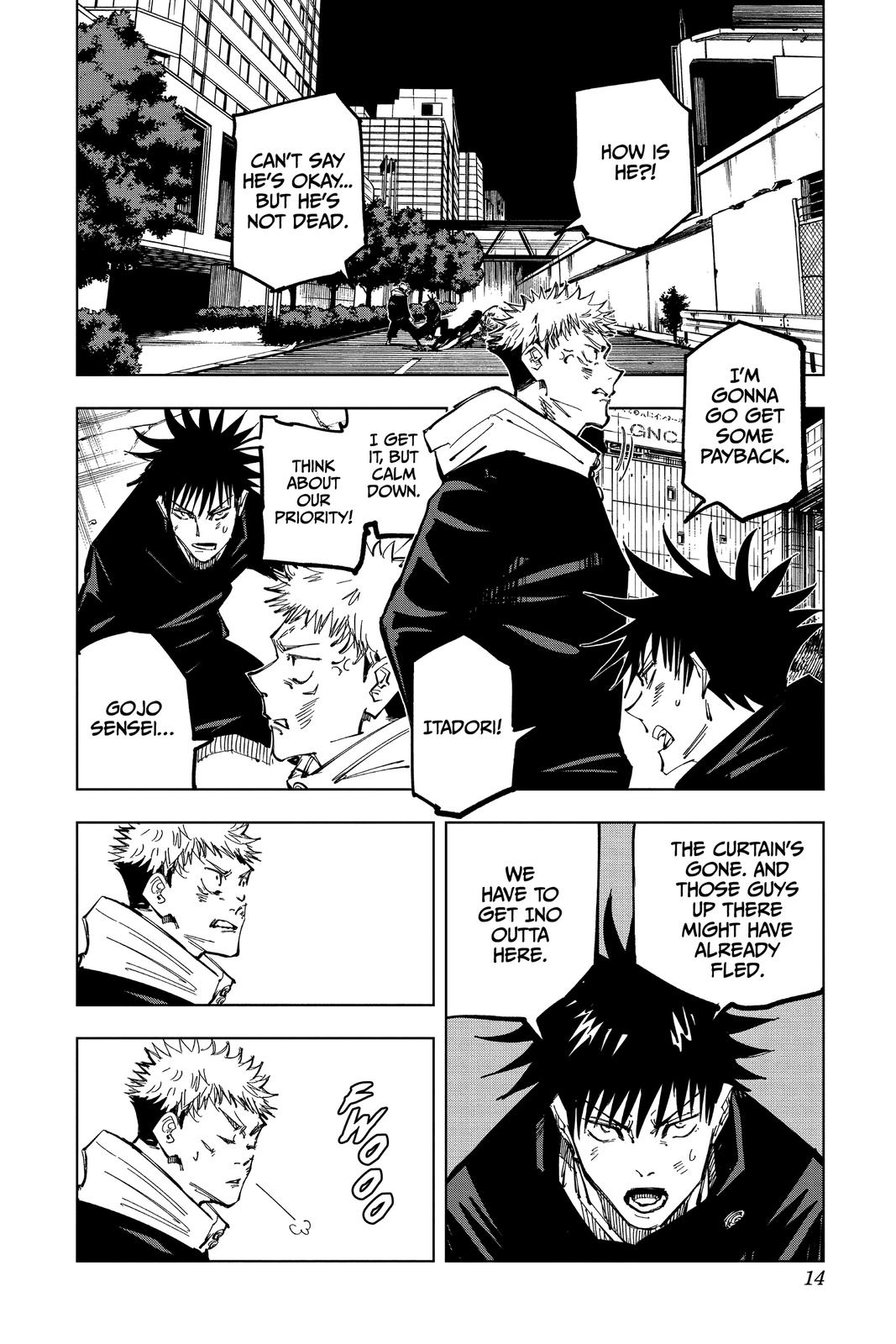 Jujutsu Kaisen Manga Chapter 98 page 14 - The Shibuya Incident, Part 16