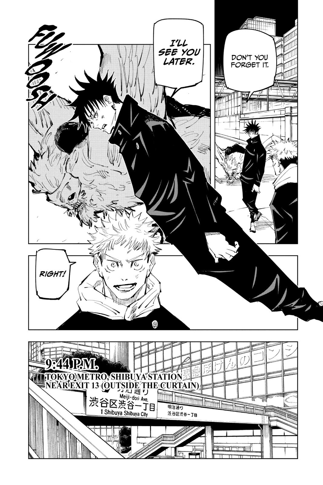 Jujutsu Kaisen Manga Chapter 98 page 16 - The Shibuya Incident, Part 16