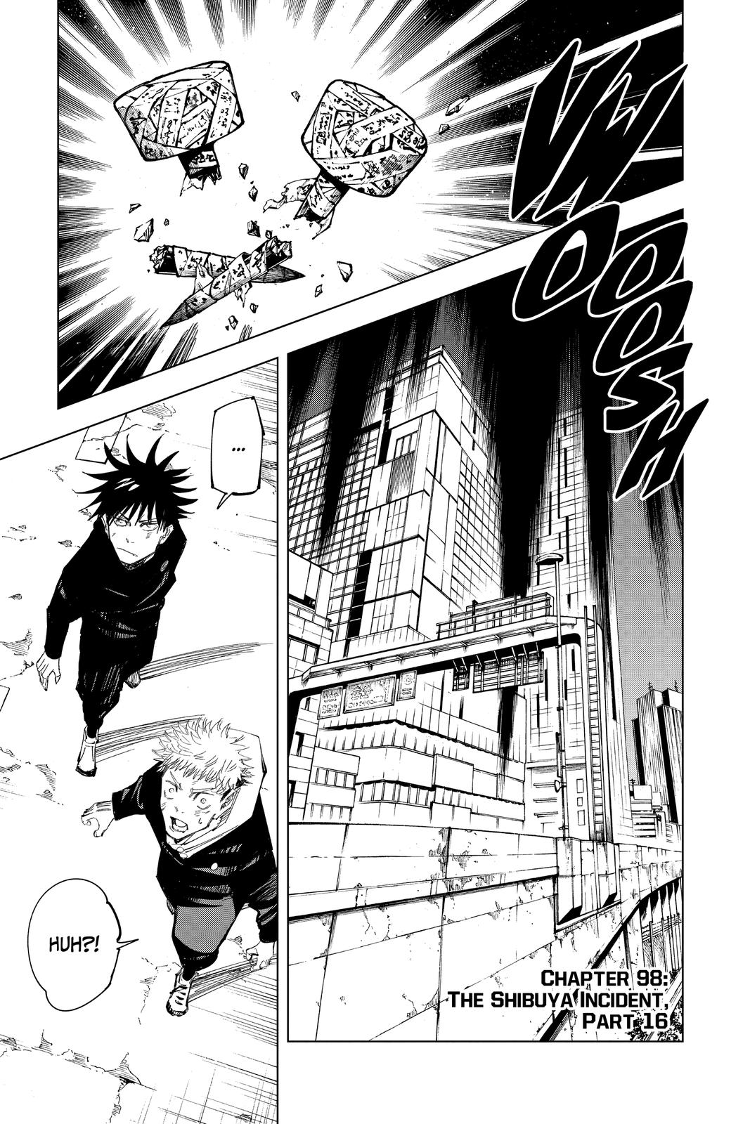 Jujutsu Kaisen Manga Chapter 98 page 7 - The Shibuya Incident, Part 16