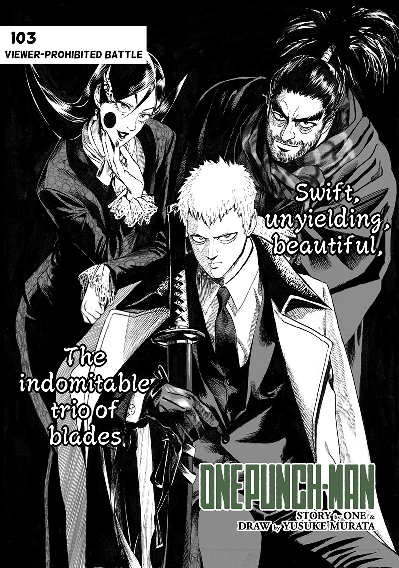 One Punch Man Manga Chapter 103 page 1 - Viewer-Prohibited Battle