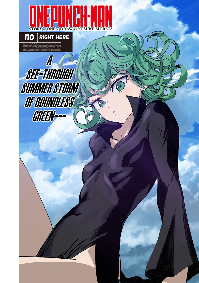 One Punch Man Manga Chapter 110 page 1 - Right Here