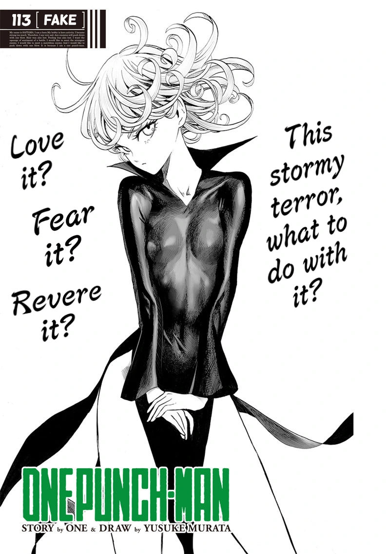One Punch Man Manga Chapter 113 page 1 - Fake