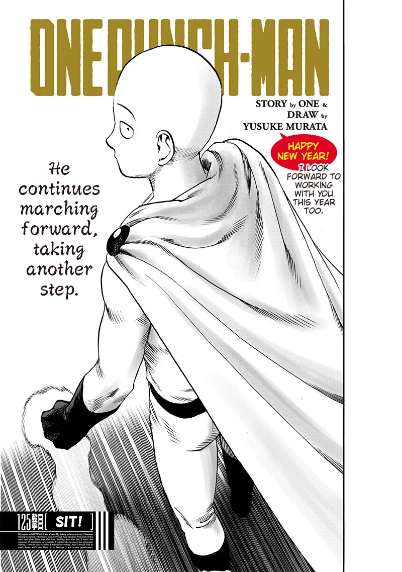 One Punch Man Manga Chapter 125 page 1 - Sit!