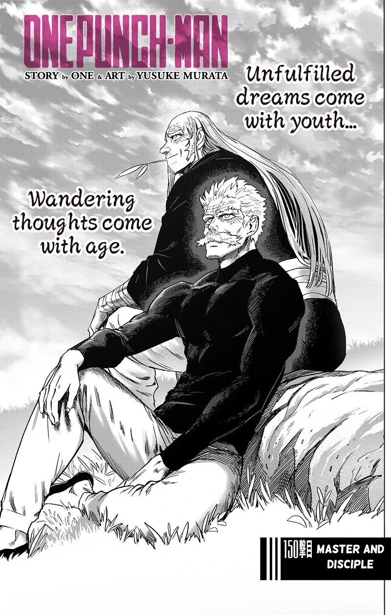 One Punch Man Manga Chapter 150 page 1 - Master and Disciple