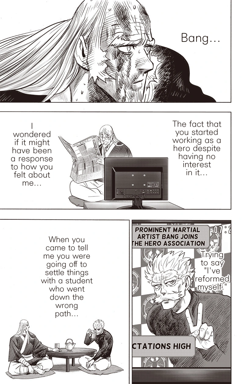 One Punch Man Manga Chapter 150 page 17 - Master and Disciple
