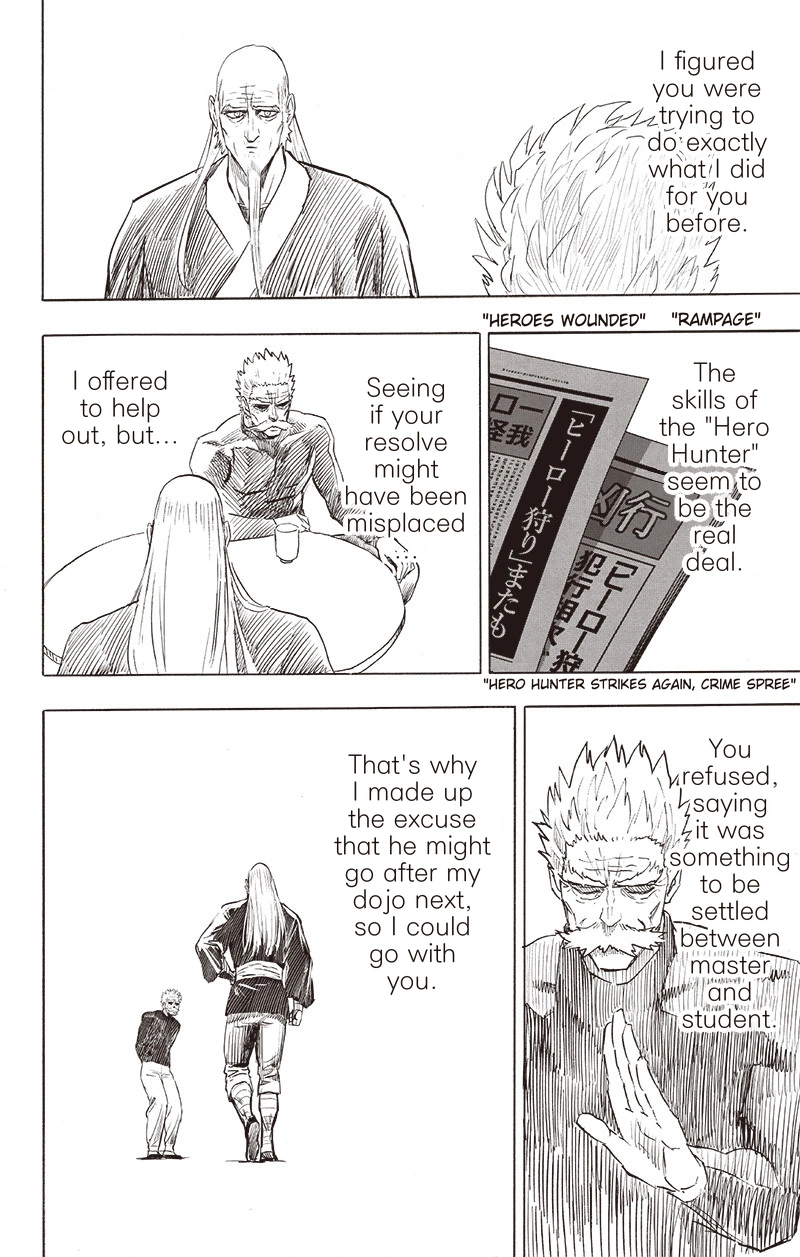 One Punch Man Manga Chapter 150 page 18 - Master and Disciple