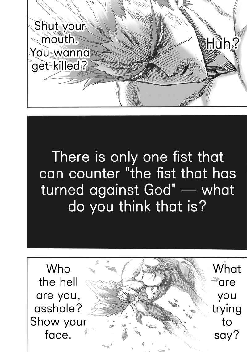 One Punch Man Manga Chapter 164 page 38 - The Abominable Fist That Turned Against God