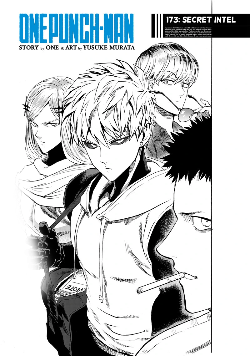 One Punch Man Manga Chapter 173 page 1 - Secret Intel