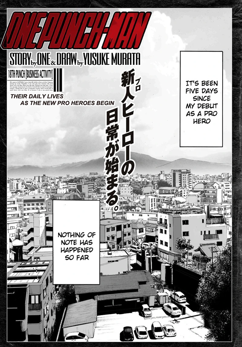 One Punch Man Manga Chapter 18 page 1 - Business Activity