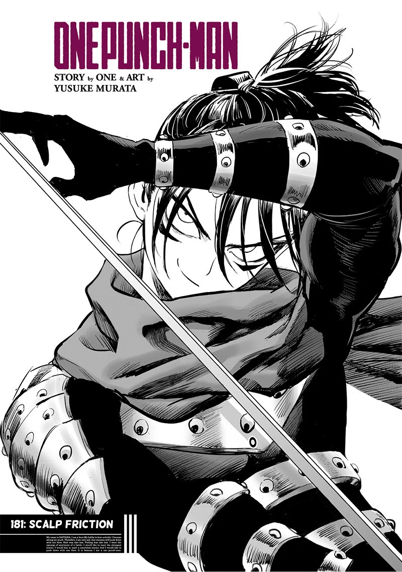 One Punch Man Manga Chapter 181 page 1 - Scalp Friction