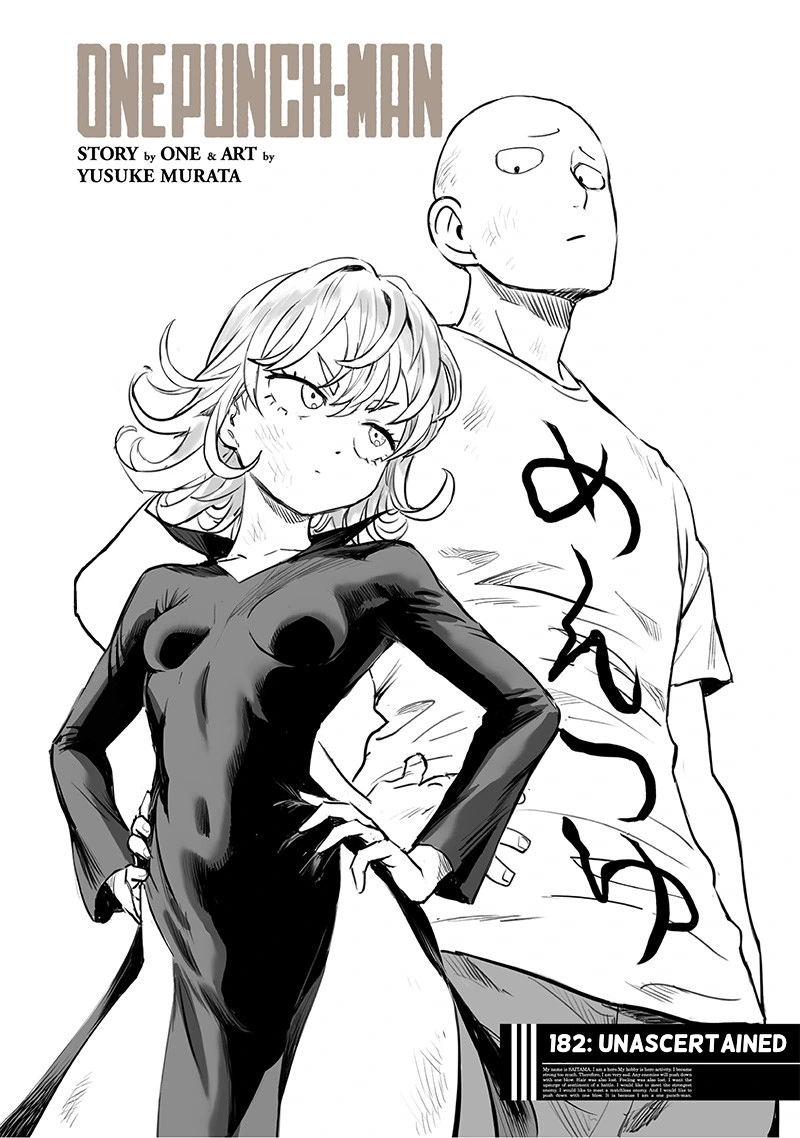 One Punch Man Manga Chapter 182 page 1 - Unascertained