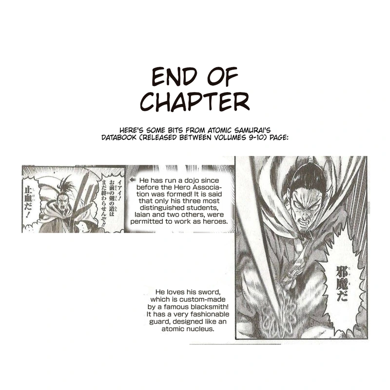 One Punch Man Manga Chapter 189 page 33 - Blade Test