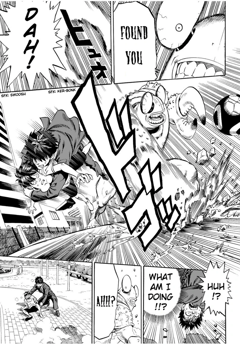 One Punch Man Manga Chapter 2 page 9 - Crab and Job Hunting