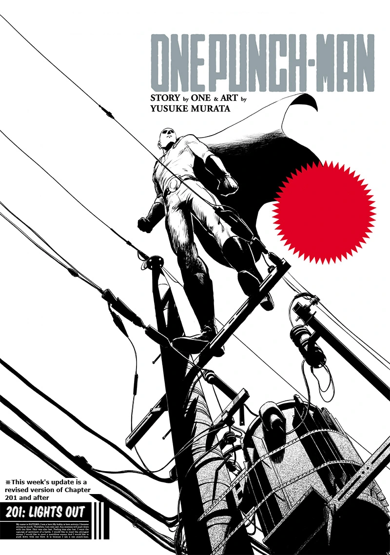 One Punch Man Manga Chapter 201 page 1 - Lights Out