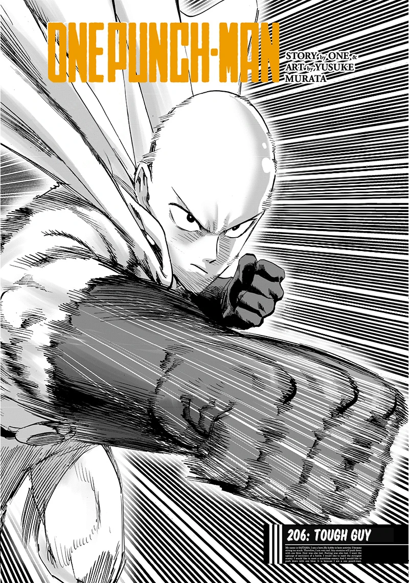 One Punch Man Manga Chapter 206 page 1 - Tough Guy
