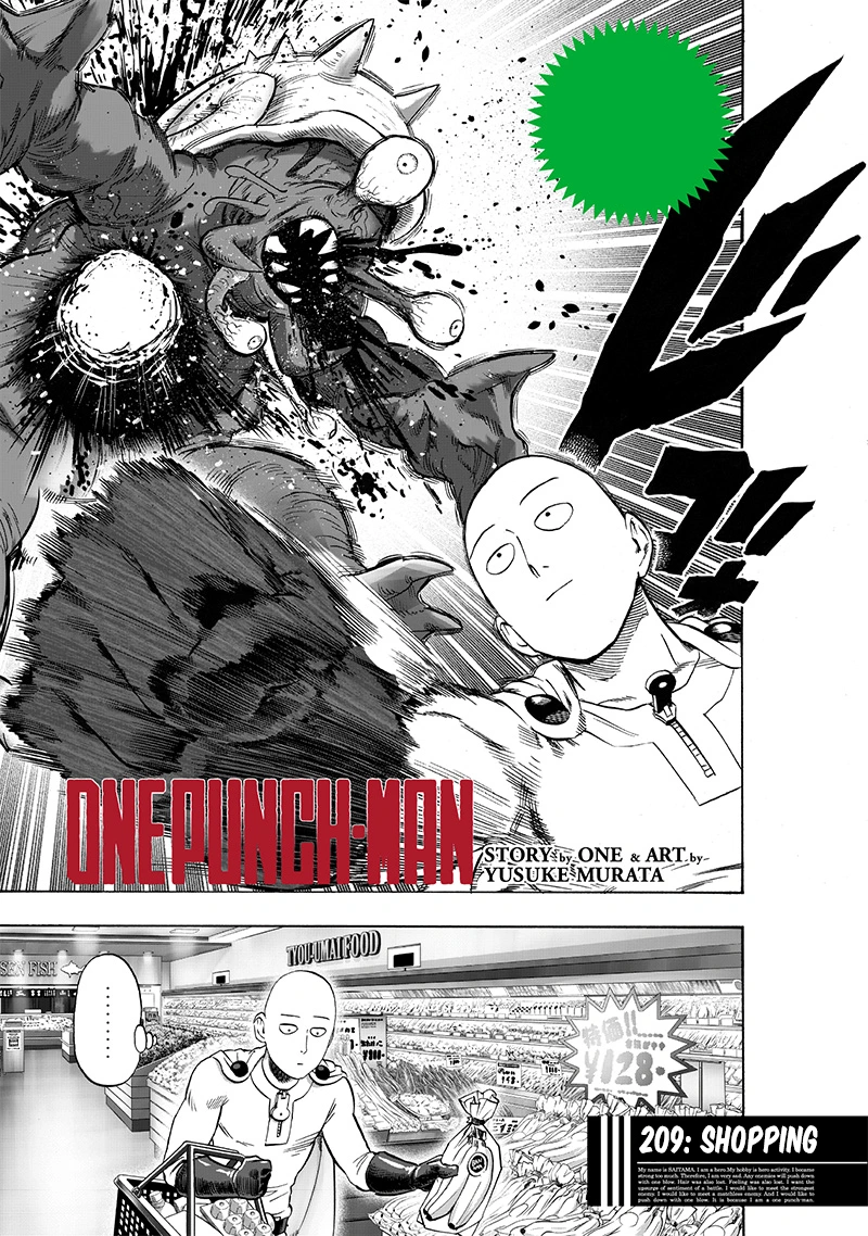 One Punch Man Manga Chapter 209 page 2 - Shopping