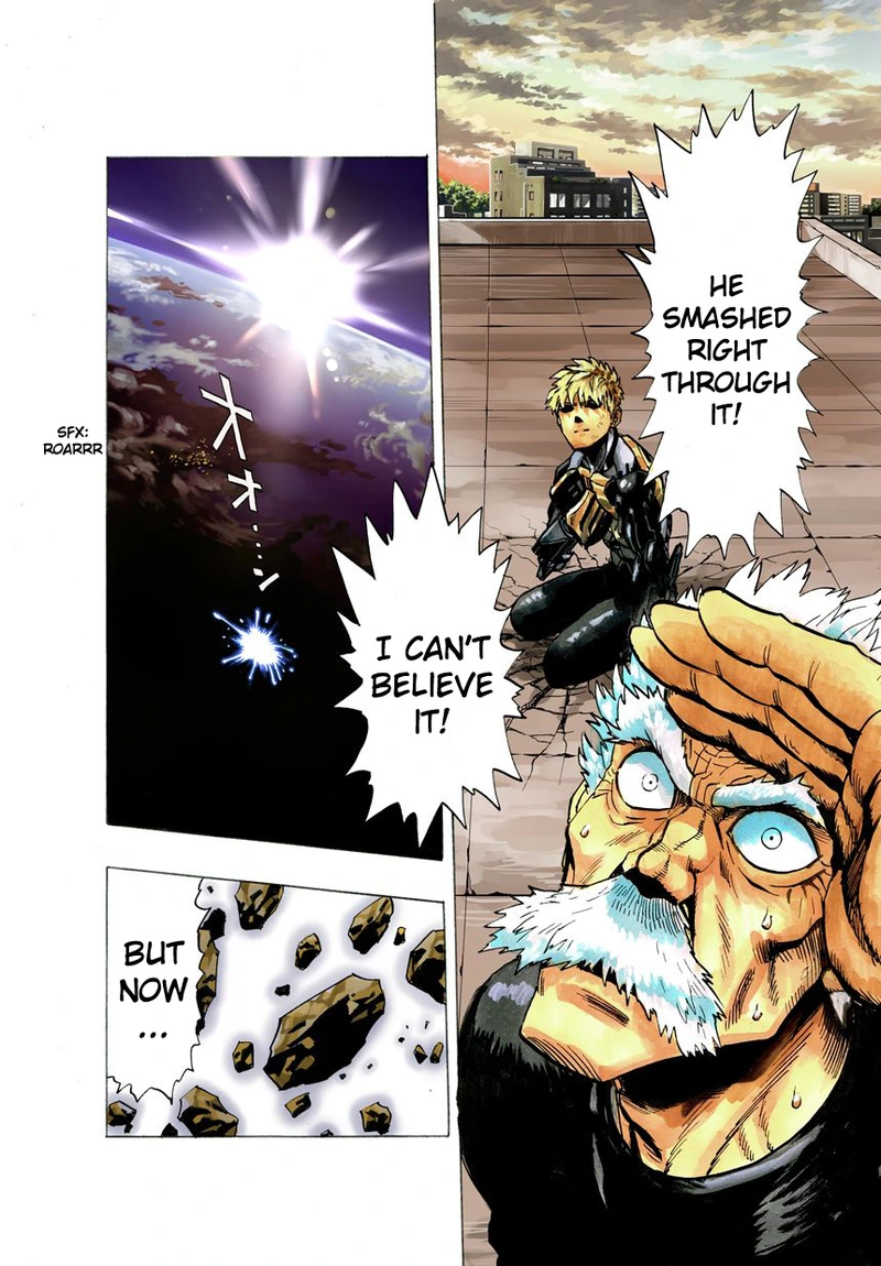 One Punch Man Manga Chapter 21 page 105 - Giant Meteor