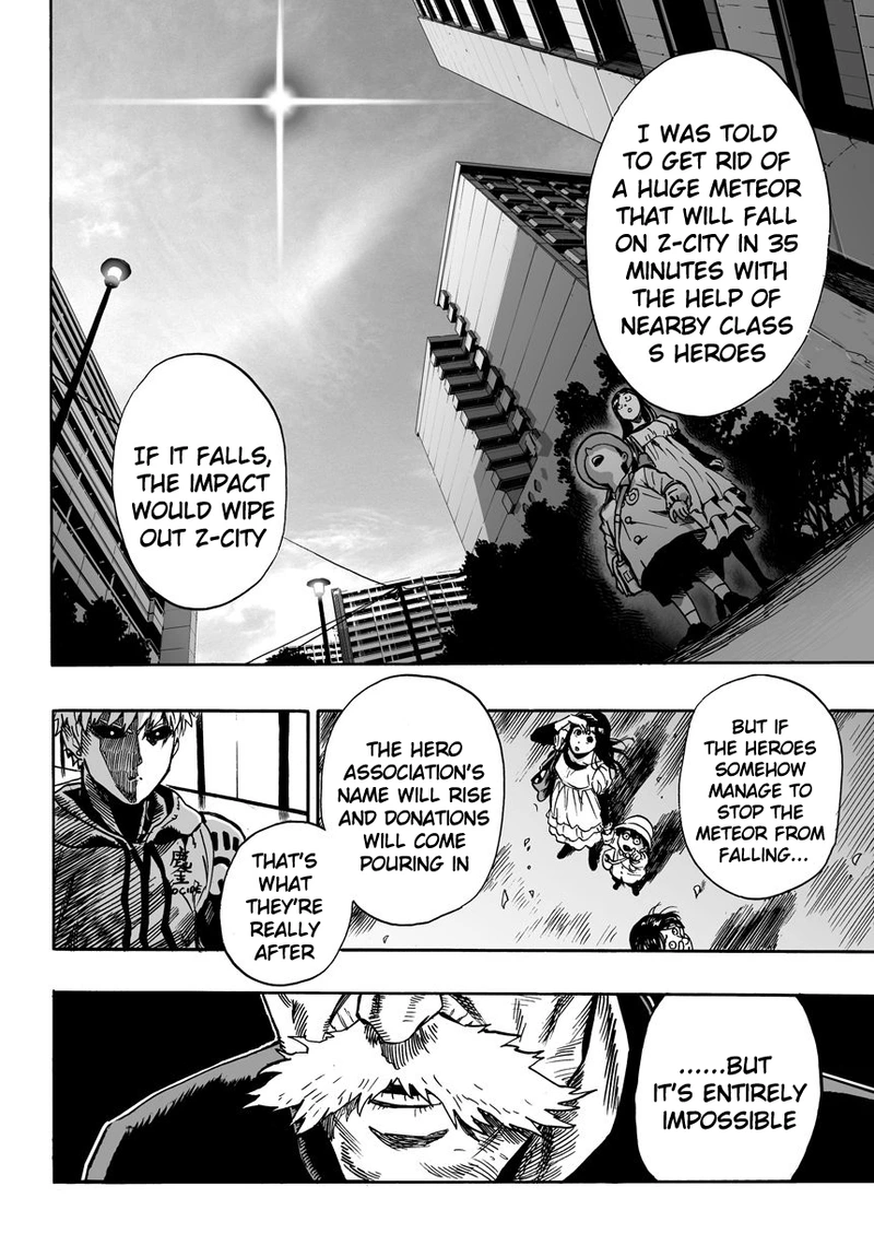 One Punch Man Manga Chapter 21 page 26 - Giant Meteor