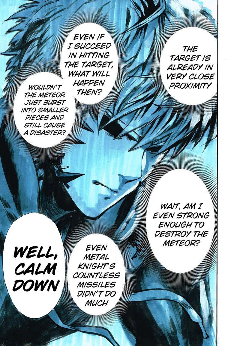One Punch Man Manga Chapter 21 page 82 - Giant Meteor