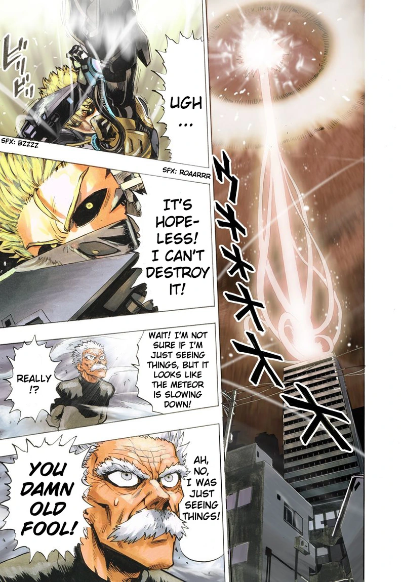 One Punch Man Manga Chapter 21 page 89 - Giant Meteor