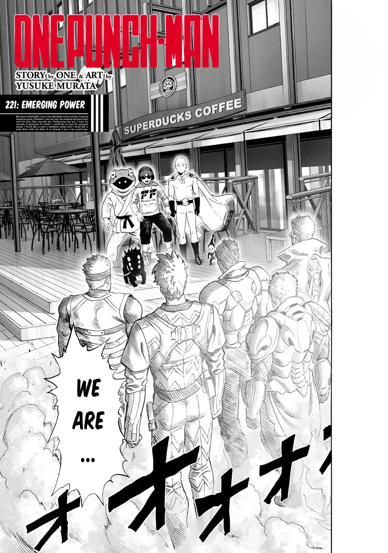 One Punch Man Manga Chapter 221 page 1 - Emerging Power